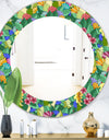 Tropical Mood Foliage 1 - Modern Mirror - Oval or Round Wall Mirror