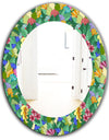 Tropical Mood Foliage 1 - Modern Mirror - Oval or Round Wall Mirror