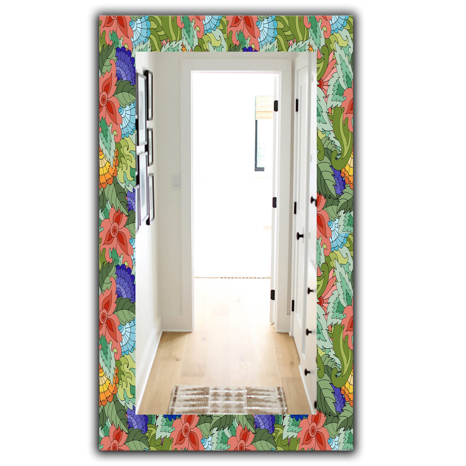 Tropical Mood Foliage 2 - Traditional Mirror - Wall Mirror