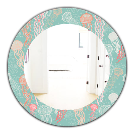 Costal Creatures 3 - Traditional Mirror - Oval or Round Wall Mirror