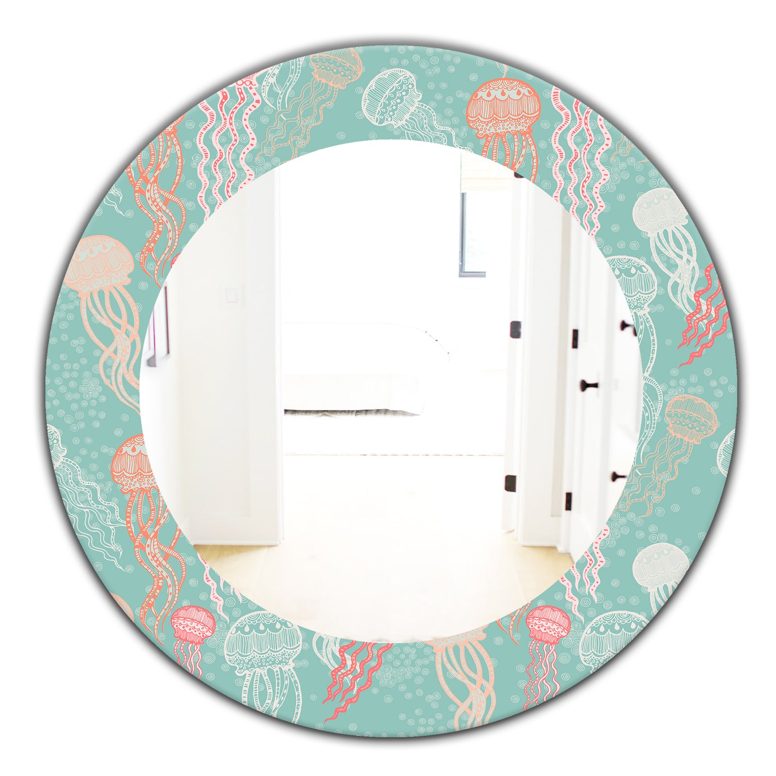 Costal Creatures 3 - Traditional Mirror - Oval or Round Wall Mirror