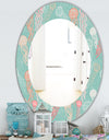 Costal Creatures 3 - Traditional Mirror - Oval or Round Wall Mirror
