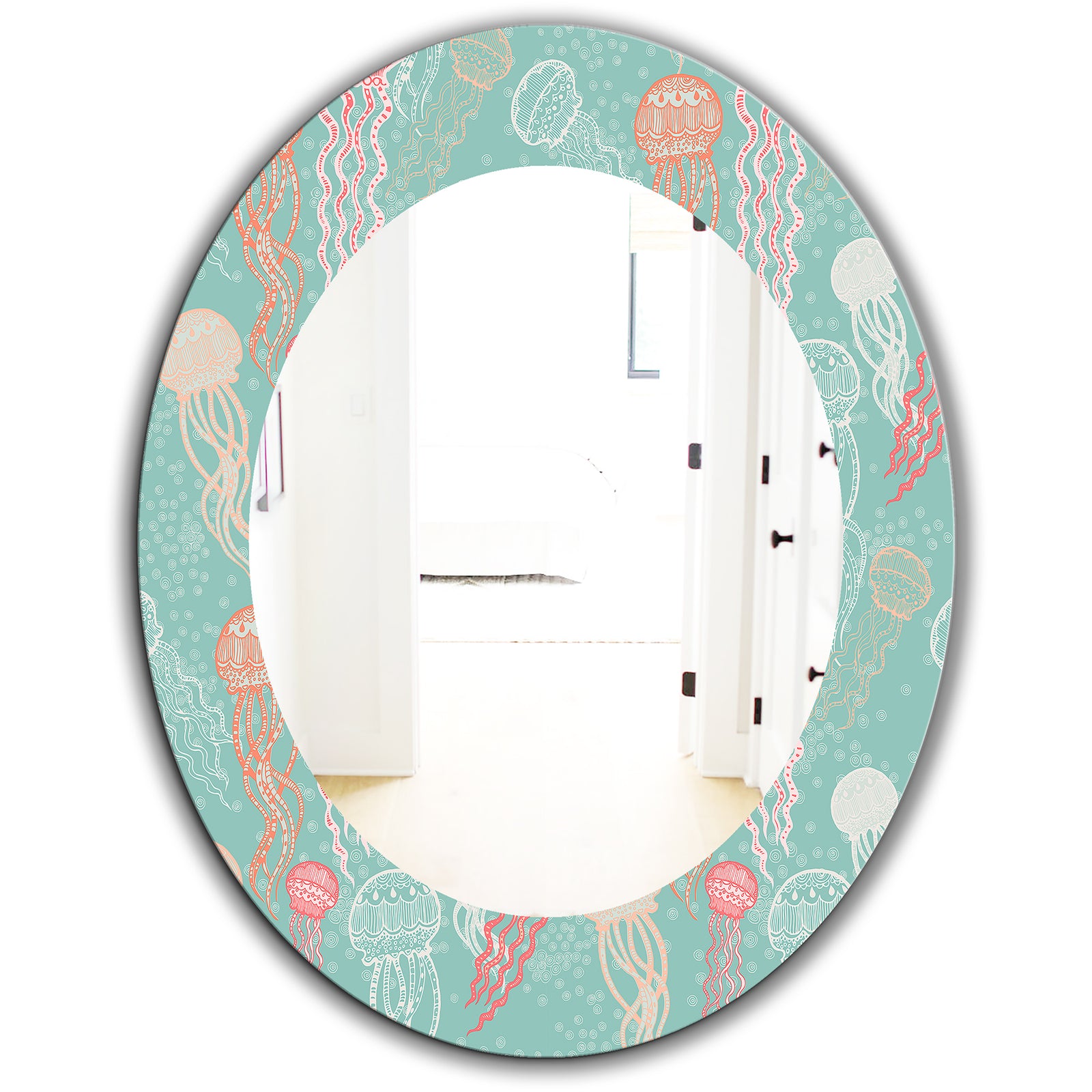 Costal Creatures 3 - Traditional Mirror - Oval or Round Wall Mirror