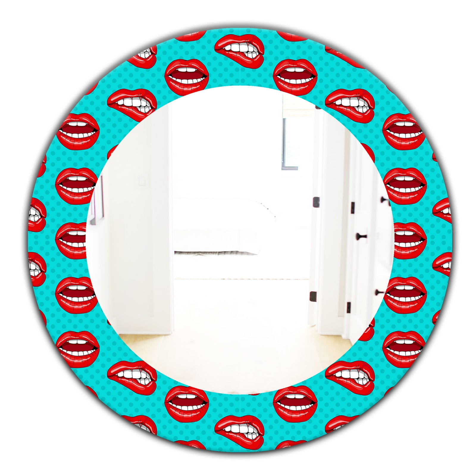 Hot Lips - Modern Mirror - Oval or Round Wall Mirror