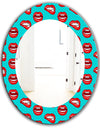 Hot Lips - Modern Mirror - Oval or Round Wall Mirror