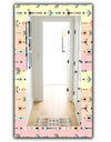 Pink Spheres 1 - Bohemian and Eclectic Mirror - Frameless Modern Wall Mirror