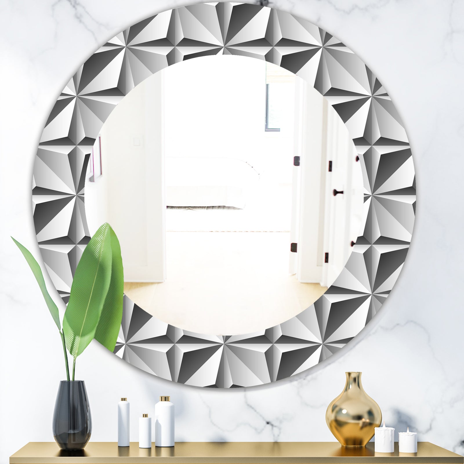 Scandinavian 1 - Modern Mirror - Oval or Round Wall Mirror
