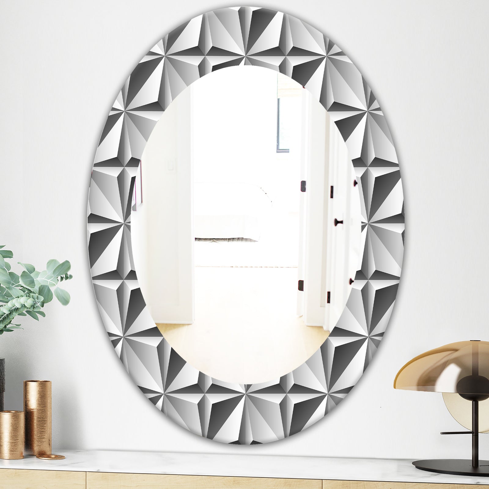 Scandinavian 1 - Modern Mirror - Oval or Round Wall Mirror