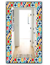 Colorful Geometric Tiles Pattern - Modern Mirror - Wall Mirror