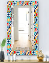Colorful Geometric Tiles Pattern - Modern Mirror - Wall Mirror