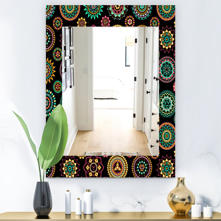 Obsidian Impressions 2 - Bohemian and Eclectic Mirror - Modern Wall Mirror