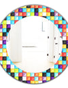 Capricious Colorfields 2 - Modern Mirror - Oval or Round Wall Mirror