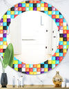 Capricious Colorfields 2 - Modern Mirror - Oval or Round Wall Mirror