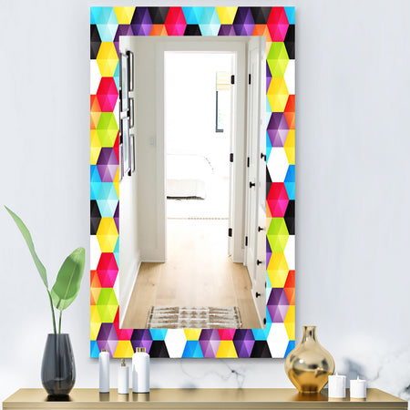 Capricious Colorfields 3 - Modern Mirror - Wall Mirror