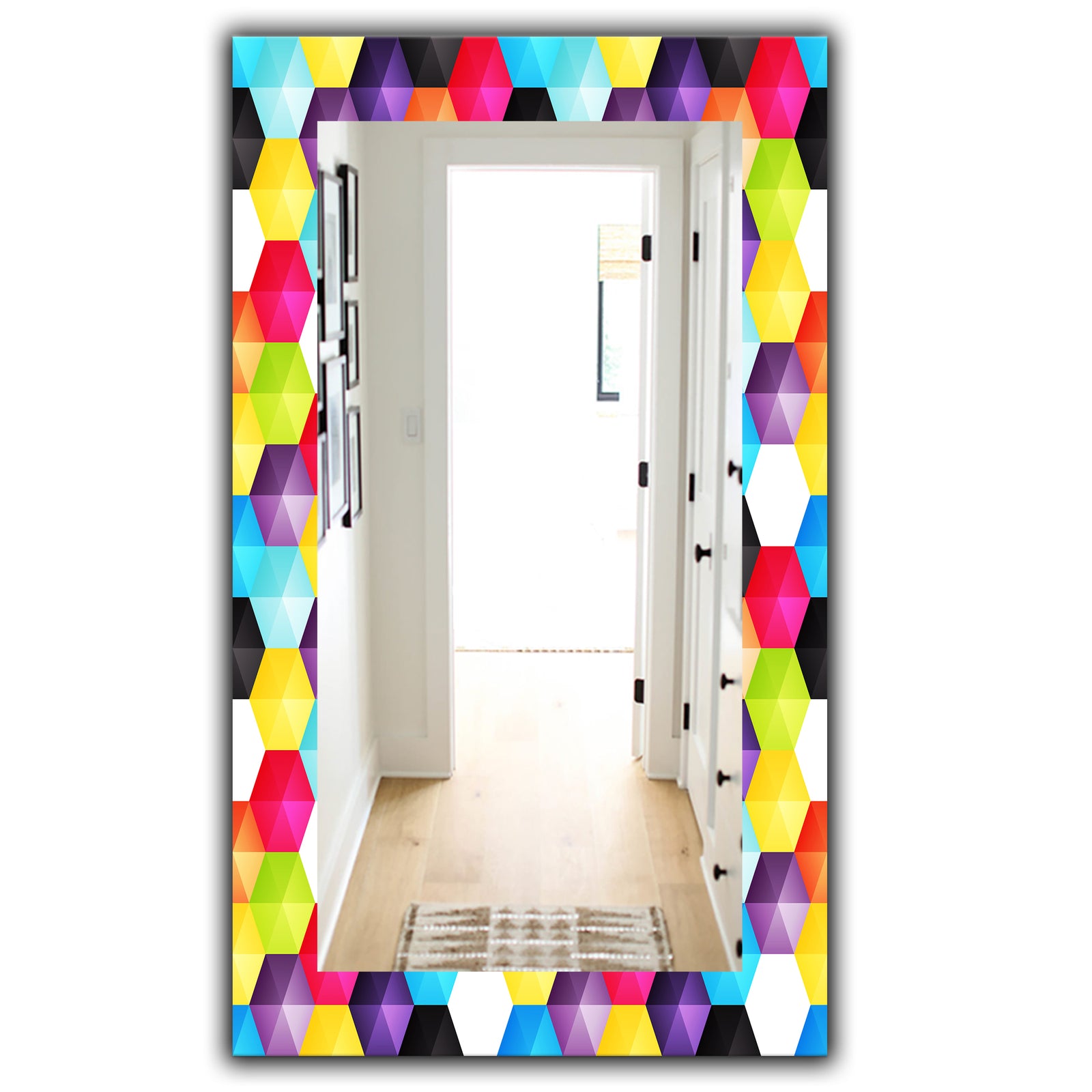 Capricious Colorfields 3 - Modern Mirror - Wall Mirror