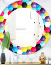 Capricious Colorfields 3 - Modern Mirror - Oval or Round Wall Mirror