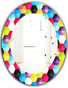 Capricious Colorfields 3 - Modern Mirror - Oval or Round Wall Mirror