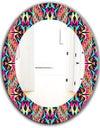 Electro Boho Color Trend - Bohemian and Eclectic Mirror - Oval or Round Wall Mirror