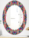 Electro Boho Color Trend - Bohemian and Eclectic Mirror - Oval or Round Wall Mirror