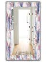 Feathers 2 - Bohemian and Eclectic Mirror - Frameless Modern Wall Mirror