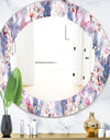 Feathers 2 - Bohemian and Eclectic Mirror - Frameless Oval or Round Vanity Mirror