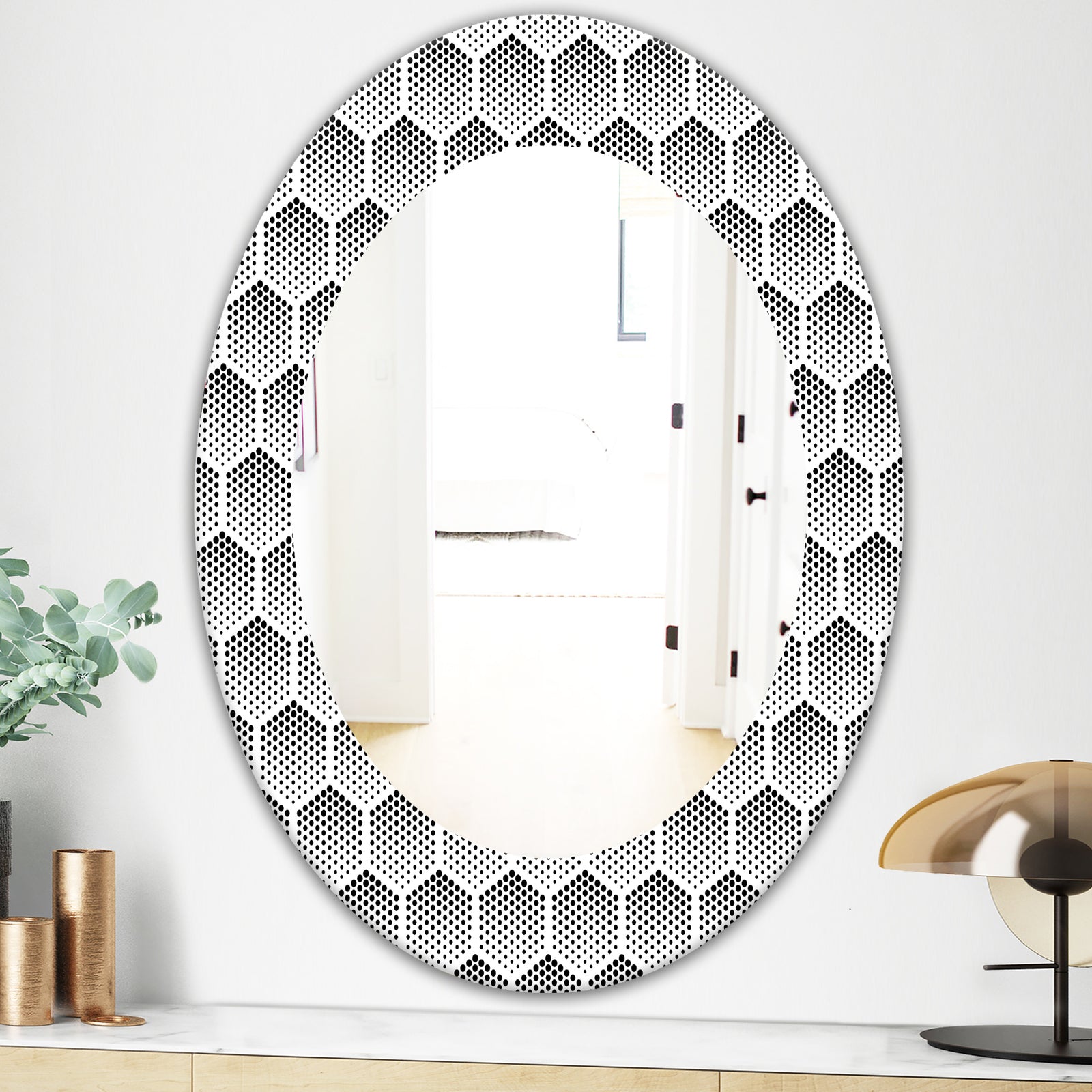 Scandinavian 2 - Modern Mirror - Oval or Round Wall Mirror