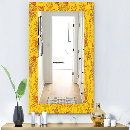 Yellow Moods 2 - Mid-Century Mirror - Wall Mirror