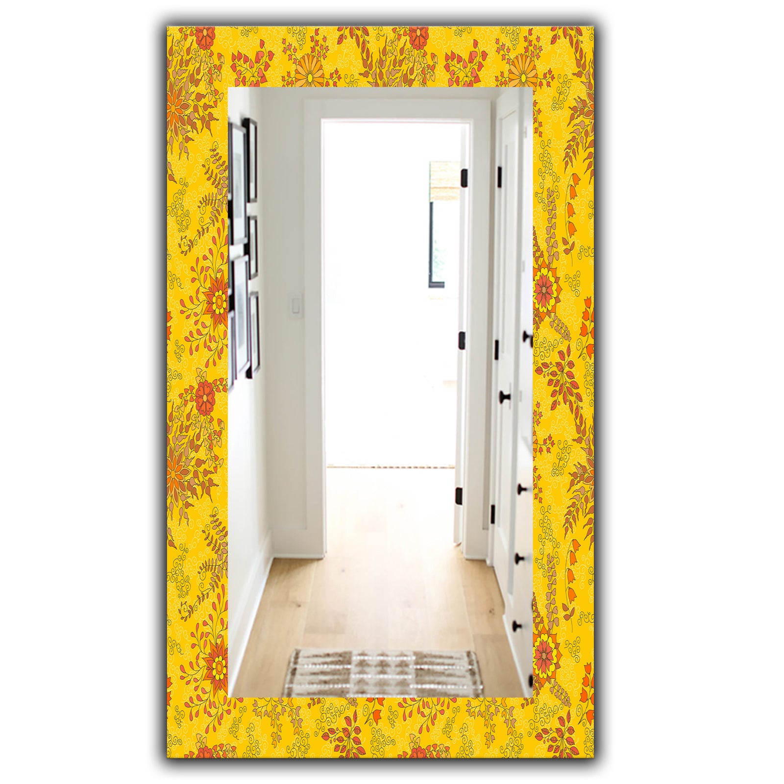 Yellow Moods 2 - Mid-Century Mirror - Wall Mirror