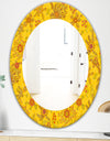 Yellow Moods 2 - Mid-Century Mirror - Oval or Round Wall Mirror