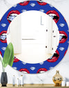 Hot Lips I - Modern Mirror - Oval or Round Wall Mirror