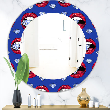 Hot Lips I - Modern Mirror - Oval or Round Wall Mirror