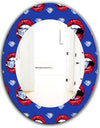 Hot Lips I - Modern Mirror - Oval or Round Wall Mirror