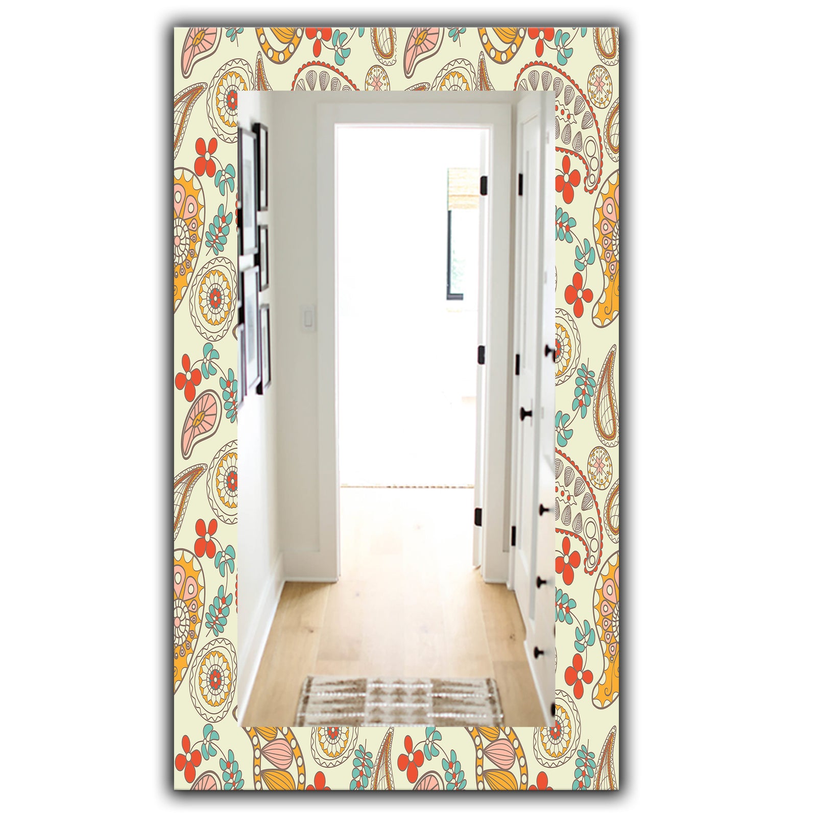 Paisley 1 - Bohemian and Eclectic Mirror - Wall Mirror