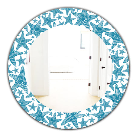 Costal Creatures 4 - Traditional Mirror - Oval or Round Wall Mirror