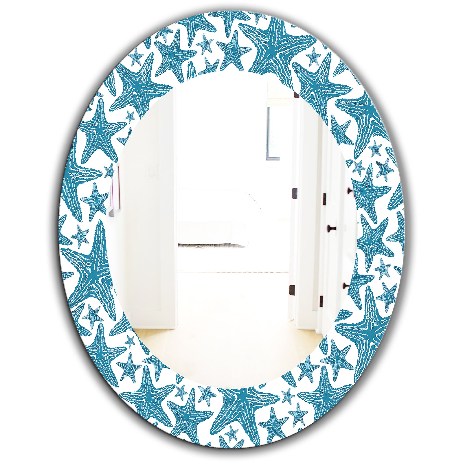 Costal Creatures 4 - Traditional Mirror - Oval or Round Wall Mirror