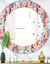 Abstract Pattern - Modern Mirror - Oval or Round Wall Mirror