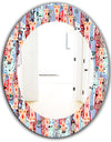 Abstract Pattern - Modern Mirror - Oval or Round Wall Mirror