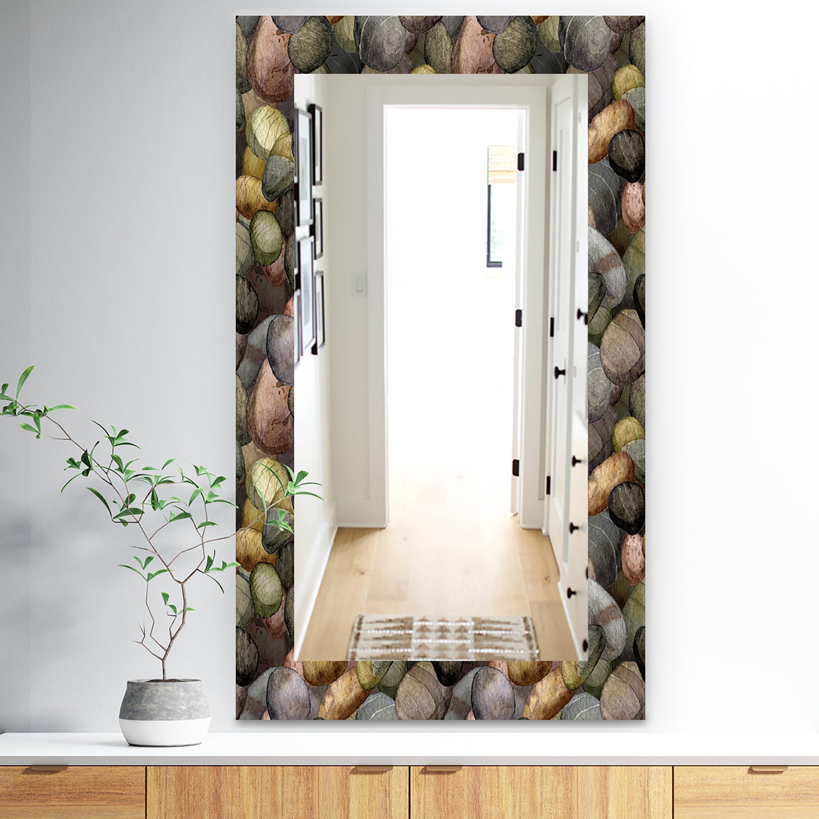 Sea and Shore Stones - Traditional Mirror - Vanity Mirror