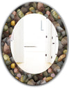Sea and Shore Stones - Traditional Mirror - Oval or Round Wall Mirror