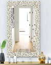 I Feel Love Text Pattern - Bohemian and Eclectic Mirror - Vanity Mirror