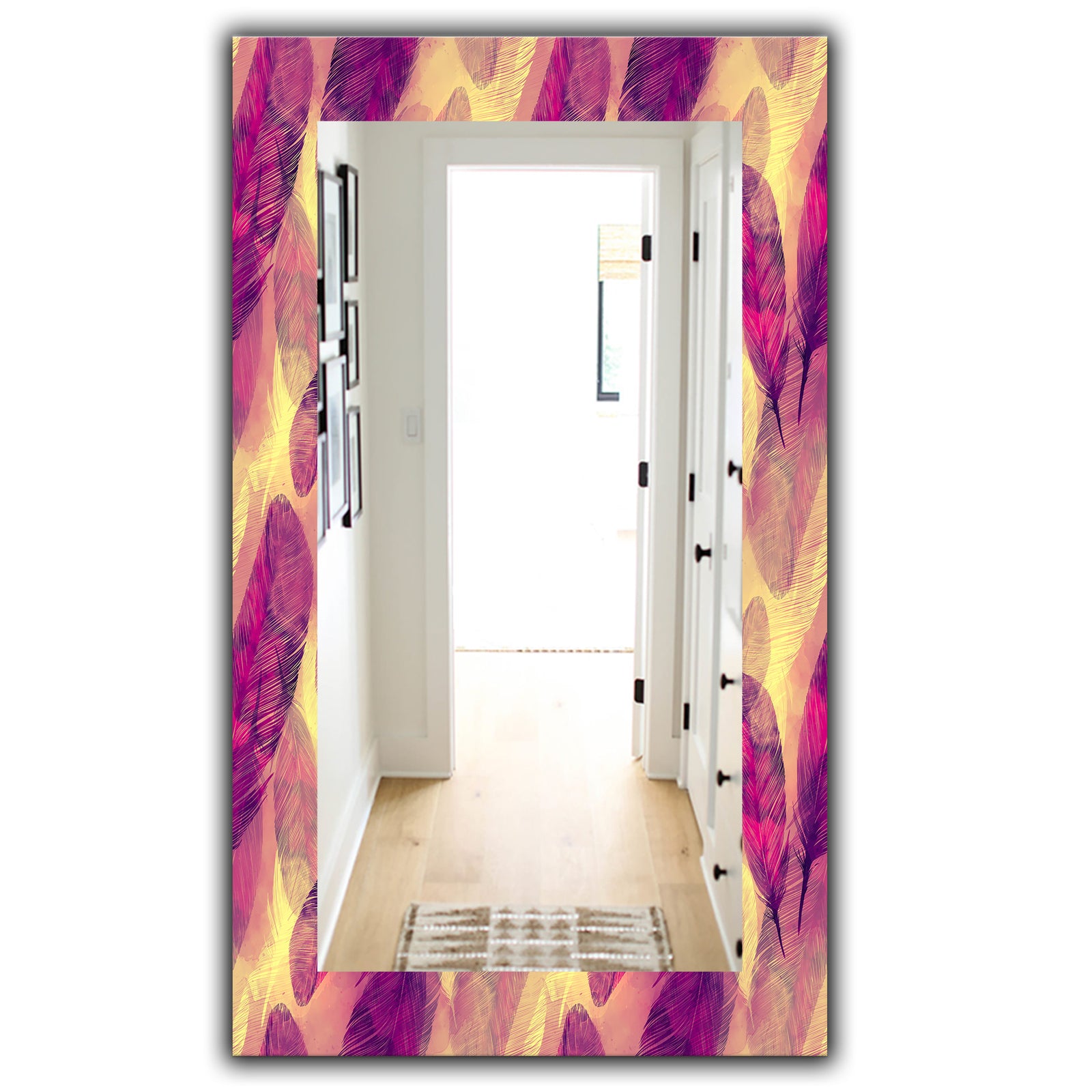 Feathers 3 - Modern Mirror - Frameless Vanity Mirror