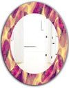 Feathers 3 - Modern Mirror - Oval or Round Wall Mirror