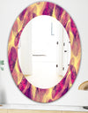Feathers 3 - Modern Mirror - Oval or Round Wall Mirror