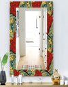 Colorful Floral Pattern - Bohemian and Eclectic Mirror - Modern Wall Mirror