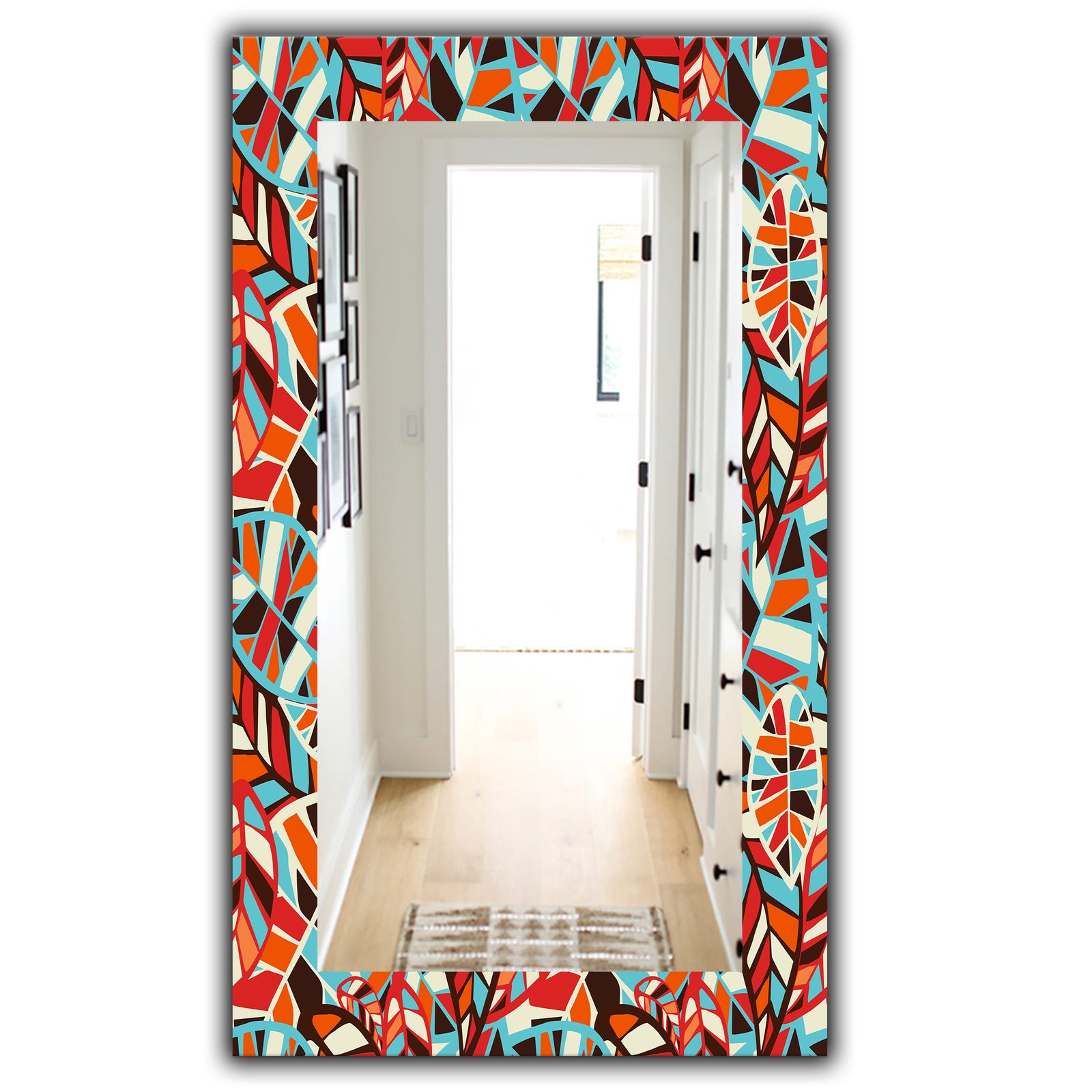 Feathers 4 - Modern Mirror - Wall Mirror