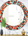 Feathers 4 - Modern Mirror - Frameless Oval or Round Wall Mirror