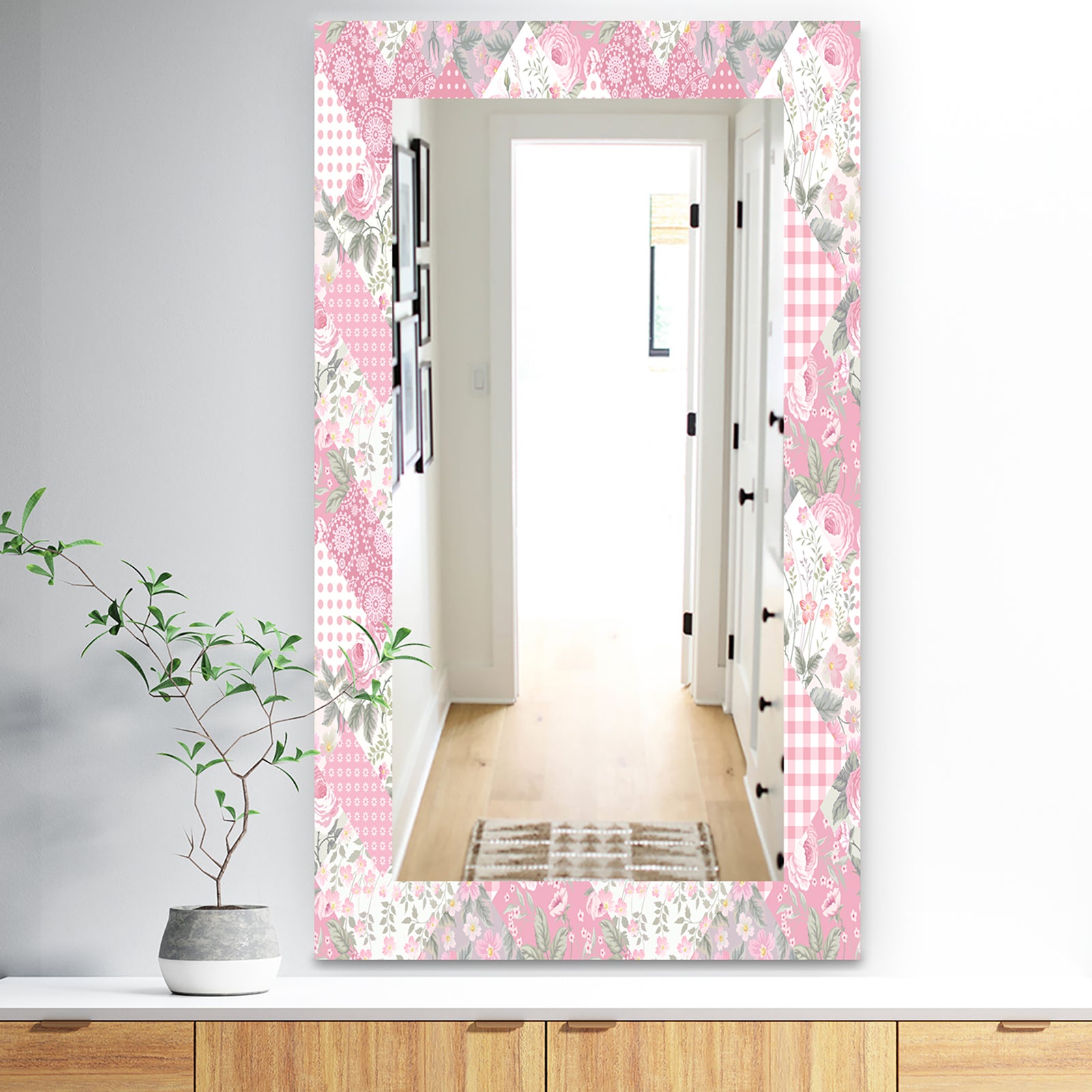 Floral Dew 6 - Traditional Mirror - Vanity Mirror