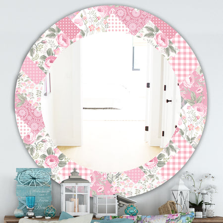Floral Dew 6 - Traditional Mirror - Oval or Round Wall Mirror
