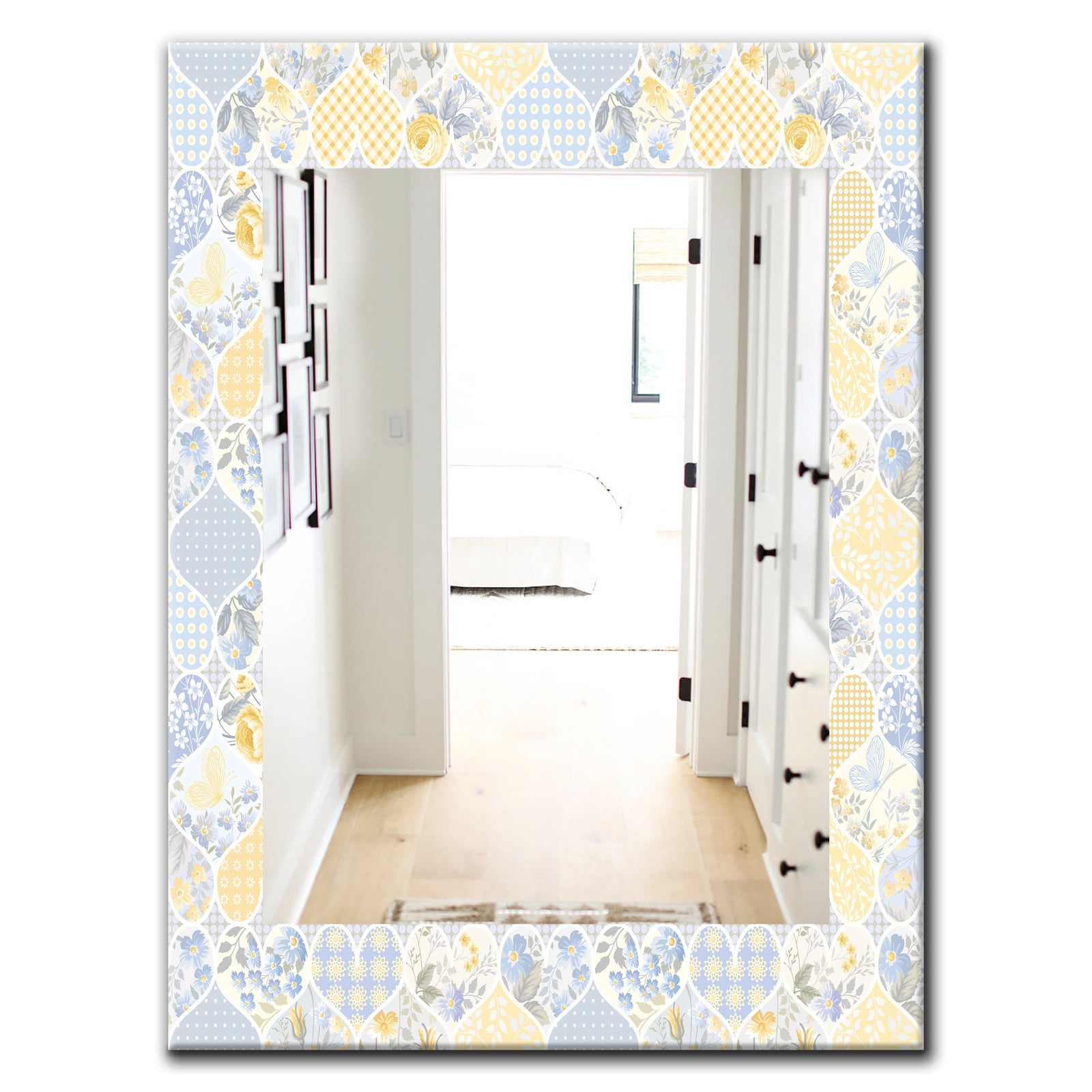 Floral Dew 7 - Farmhouse Mirror - Wall Mirror