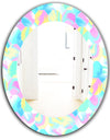 Pastel Dreams 1 - Modern Mirror - Oval or Round Wall Mirror